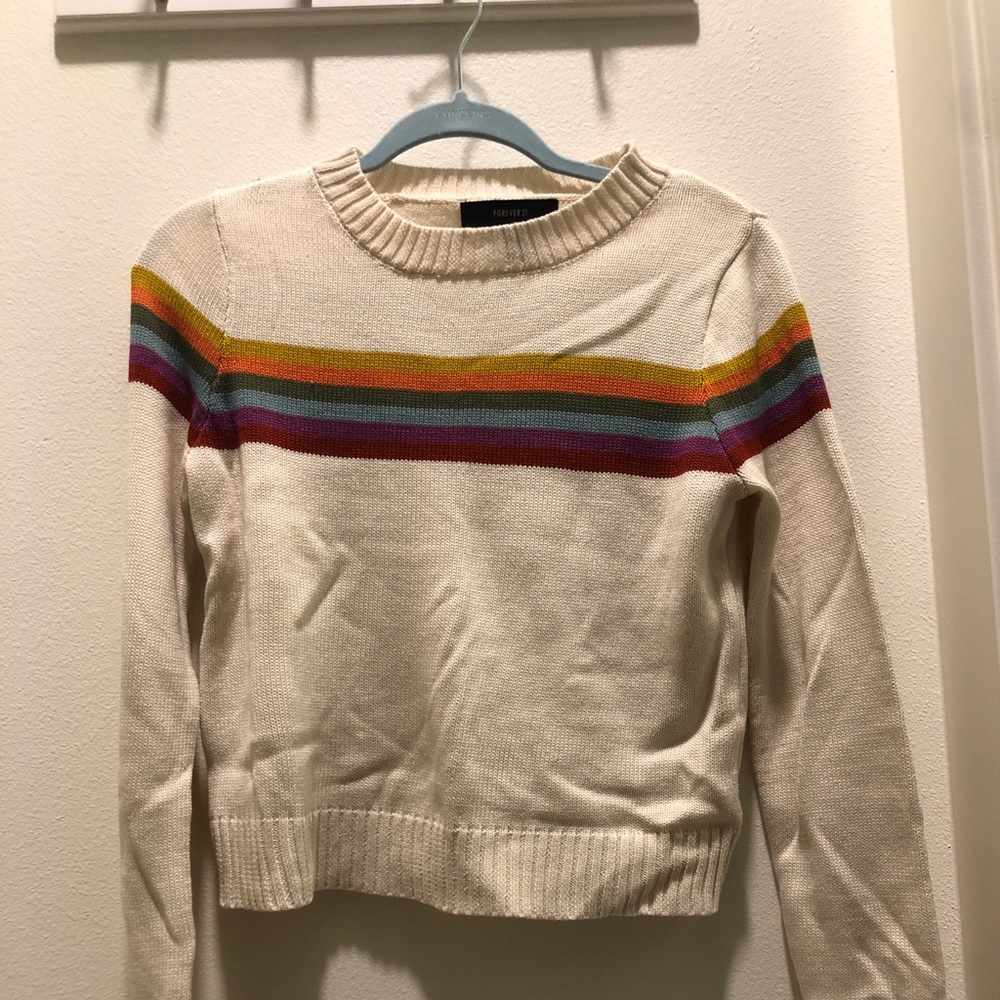 Forever 21 rainbow sweater